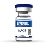Retatrutide research peptide vial — triple GLP-1/GIP/glucagon agonist, 99% purity, LiveWell Peptides