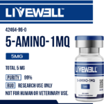 5-Amino-1MQ 50mg research compound vial — LiveWell Peptides