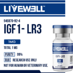 IGF-1 LR3 1mg research peptide vial — LiveWell Peptides