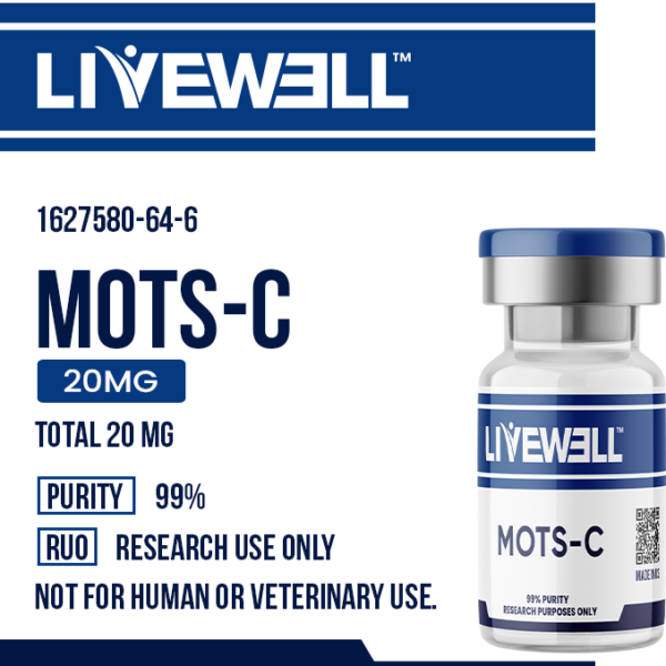 MOTS‑C Research Peptide – 20 mg (Laboratory Use Only)