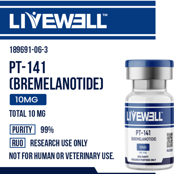 PT-141 (Bremelanotide) Peptide — MC3R/MC4R Agonist | Research Grade