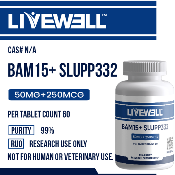 BAM-15 + SLU-PP-332 Combo — 50mg/250mcg Tablets (60ct)