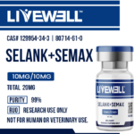 Selank + Semax Combo 10mg/10mg research peptide vial, 99% purity, research use only — LiveWell Peptides